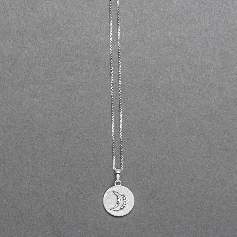 Moon Sterling silver pendent