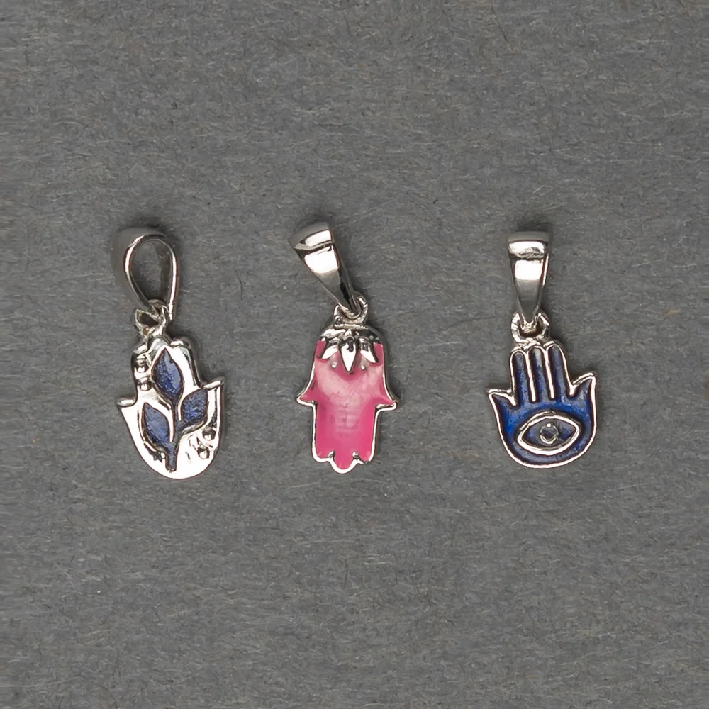 Spiritual Enamel Sterling silver charm